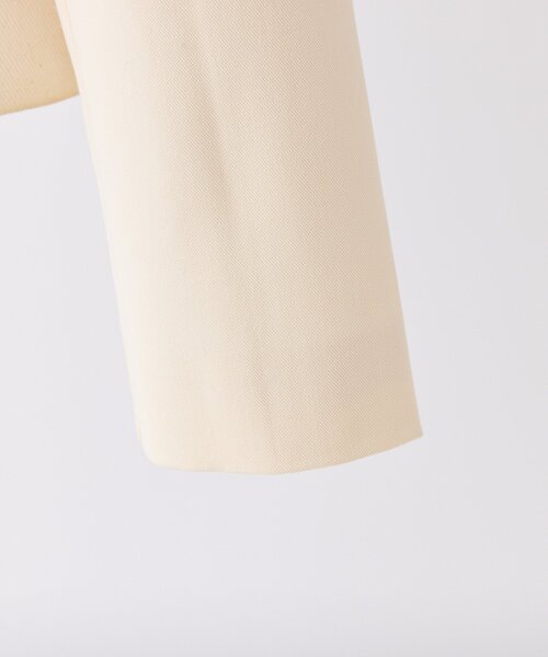 one after another NICE CLAUP（ワンアフターアナザーナイスクラップ）の「【WEB限艇】ブローチ付きショートテーラードジャケット（テーラードジャケット・レディース・チャコールグレー/アイボリー/ホワイト×ブラック・FREE）」の18枚目の写真