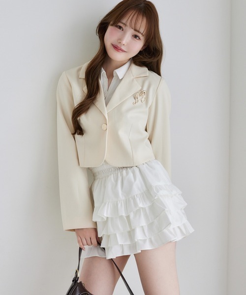 セール】【WEB限定リバイバル】ブローチ付きショートテーラー
