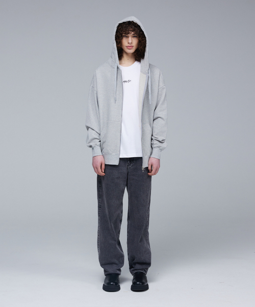 MMAM（ムアム）の「[ESSENTIAL] 2Way hooded zip-up（パーカー・メンズ・グレー・FREE）」の2枚目の写真