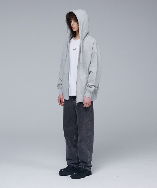 MMAM（ムアム）の「[ESSENTIAL] 2Way hooded zip-up（パーカー・メンズ・グレー・FREE）」の3枚目の写真