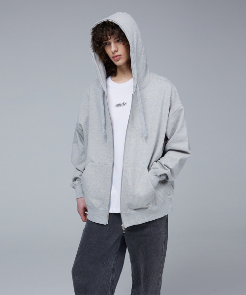 MMAM（ムアム）の「[ESSENTIAL] 2Way hooded zip-up（パーカー・メンズ・グレー・FREE）」の6枚目の写真