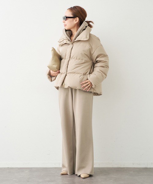 Deuxieme Classe（ドゥーズィエムクラス）の「Short ダウン ジャケット（ダウンジャケット/コート・レディース・ブラック/ベージュ・FREE）」の4枚目の写真