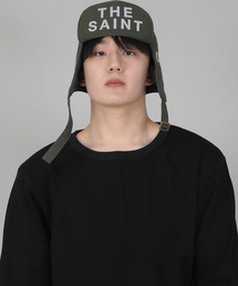 SAINTCREW（セントクルー）の「ロゴバックアンドフォースパディングトルーパーハットLBFP-1502カーキ（ハット）」