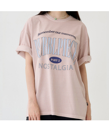 BUBBLPIECE（バブルピース）の「セカンドリメンバー ピグメントTシャツ_インディピンク（Tシャツ/カットソー）」
