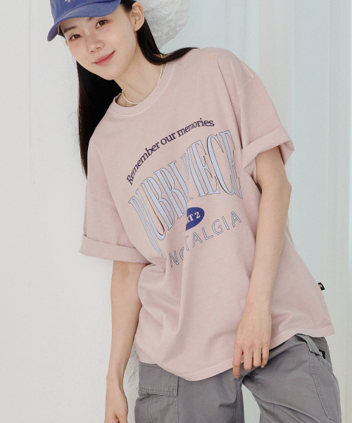 BUBBLPIECE(バブルピース)の「セカンドリメンバー ピグメントTシャツ_インディピンク(Tシャツ/カットソー・レディース・その他・MEDIUM/LARGE)」の2枚目の写真