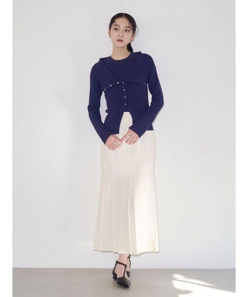 LAGUNAMOON（ラグナムーン）の「オフショルニットアンサンブル（アンサンブル・レディース・ネイビー/ラベンダー/ホワイト・FREE）」の5枚目の写真