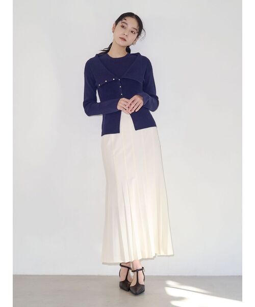 LAGUNAMOON（ラグナムーン）の「オフショルニットアンサンブル（アンサンブル・レディース・ネイビー/ラベンダー/ホワイト・FREE）」の6枚目の写真