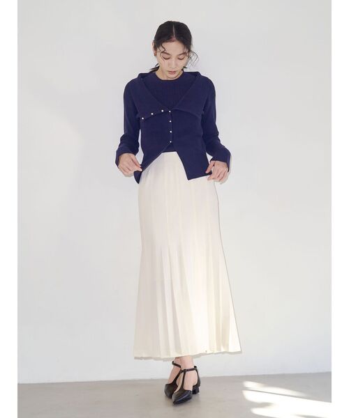 LAGUNAMOON（ラグナムーン）の「オフショルニットアンサンブル（アンサンブル・レディース・ネイビー/ラベンダー/ホワイト・FREE）」の7枚目の写真