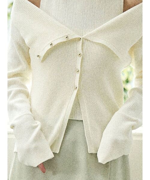 LAGUNAMOON（ラグナムーン）の「オフショルニットアンサンブル（アンサンブル・レディース・ネイビー/ラベンダー/ホワイト・FREE）」の8枚目の写真