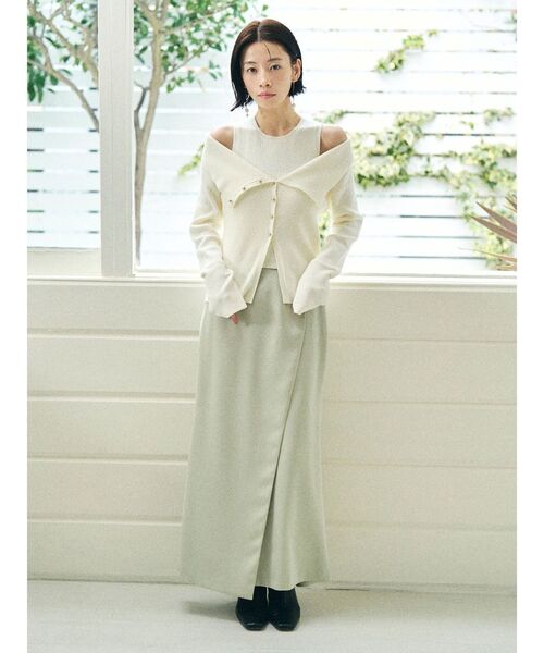 LAGUNAMOON（ラグナムーン）の「オフショルニットアンサンブル（アンサンブル・レディース・ネイビー/ラベンダー/ホワイト・FREE）」の10枚目の写真