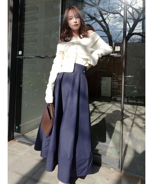 LAGUNAMOON（ラグナムーン）の「オフショルニットアンサンブル（アンサンブル・レディース・ネイビー/ラベンダー/ホワイト・FREE）」の17枚目の写真