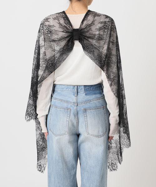 plage（プラージュ）の「lace ベスト（ストール/ショール・レディース・ブラック・FREE）」の12枚目の写真