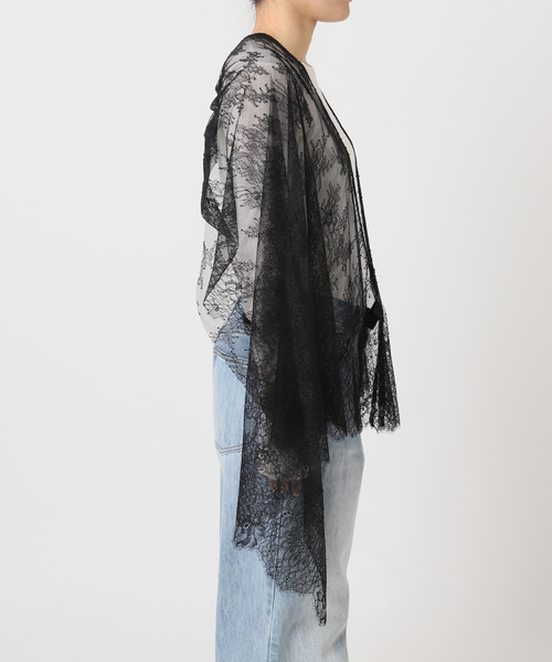 plage（プラージュ）の「lace ベスト（ストール/ショール・レディース・ブラック・FREE）」の13枚目の写真