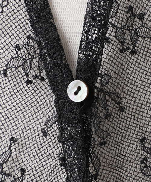 plage（プラージュ）の「lace ベスト（ストール/ショール・レディース・ブラック・FREE）」の16枚目の写真