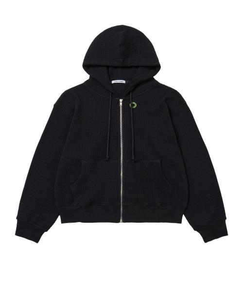CHIN DOWN(チンダウン)の「THERMAL ZIP HOODIE (BLACK)(パーカー・メンズ・その他・1/2)」の1枚目の写真