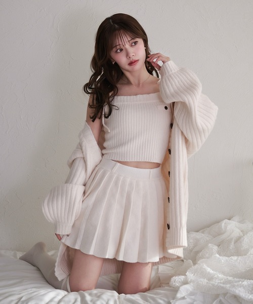 fupel（フぺル）の「cable knit over cardigan / ケーブルニットオーバーカーディガン（カーディガン/ボレロ・レディース・グレー/アイボリー/ブラウン・FREE）」の19枚目の写真