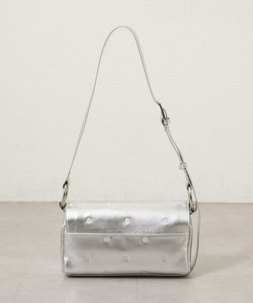 BEARDSLEY（ビアズリー）の「《本革》ドットボディバッグ（ショルダーバッグ・レディース・ブラック/グレー系その他/シルバー・FREE）」の6枚目の写真