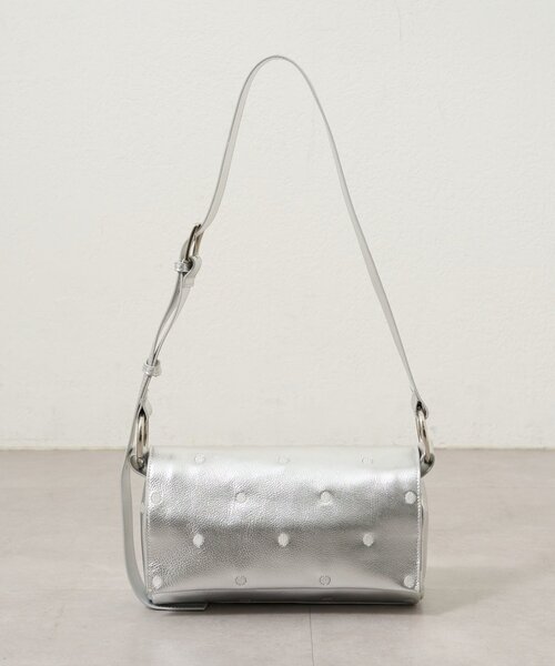 BEARDSLEY（ビアズリー）の「《本革》ドットボディバッグ（ショルダーバッグ・レディース・ブラック/グレー系その他/シルバー・FREE）」の8枚目の写真