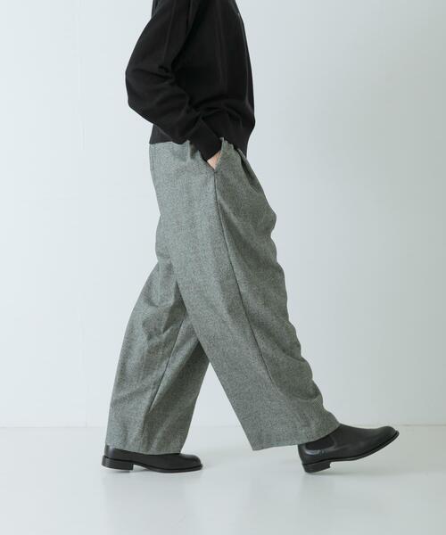 ウールフラノタックワイドパンツ（その他パンツ）｜かぐれ（カグレ）の