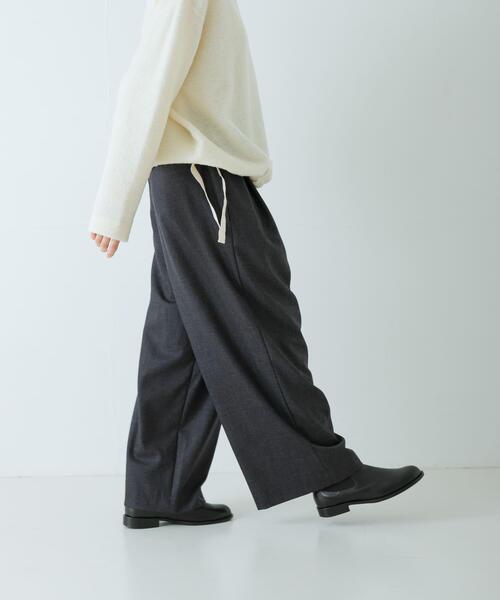 ウールフラノタックワイドパンツ（その他パンツ）｜かぐれ（カグレ）の
