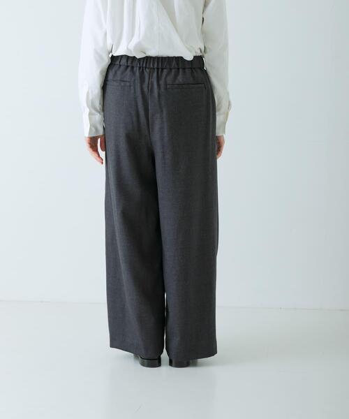 【NEW】かぐれ（kagure）/ウールフラノタックワイドパンツ ウールフラノタックワイドパンツ（その他パンツ）｜かぐれ（カグレ）の
