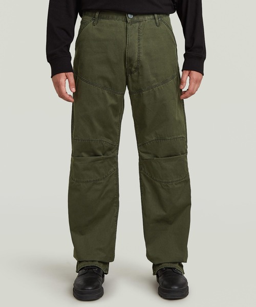 G-STAR(ジースター)の「5620 3D Loose Pants/立体裁断ワイドルーズキャンバスツイルパンツ(デニムパンツ・メンズ・カーキ・33/30/29/30/30/30/31/30/32/30/34/30/28/30/36/30)」の1枚目の写真