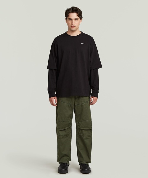 G-STAR(ジースター)の「5620 3D Loose Pants/立体裁断ワイドルーズキャンバスツイルパンツ(デニムパンツ・メンズ・カーキ・33/30/29/30/30/30/31/30/32/30/34/30/28/30/36/30)」の3枚目の写真