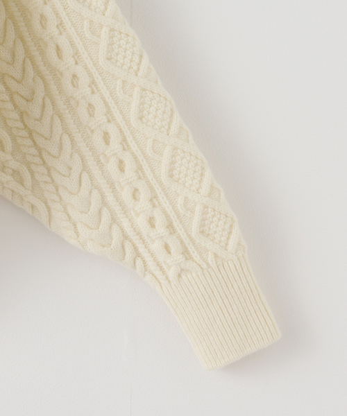 セール】2WAY レースアップ アランプルオーバー（ニット/セーター