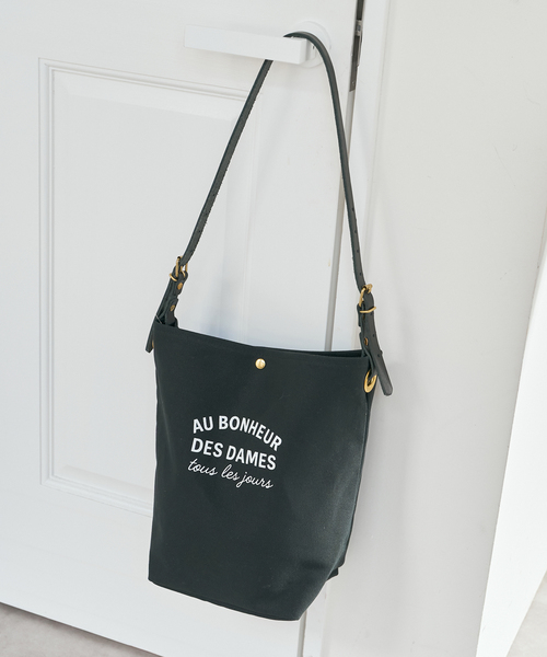 Spick & Span（スピックアンドスパン）の「Leminor/ルミノア 別注TOILE MARCHE（無地）（トートバッグ・レディース・アイボリー/ブラック・FREE）」の2枚目の写真