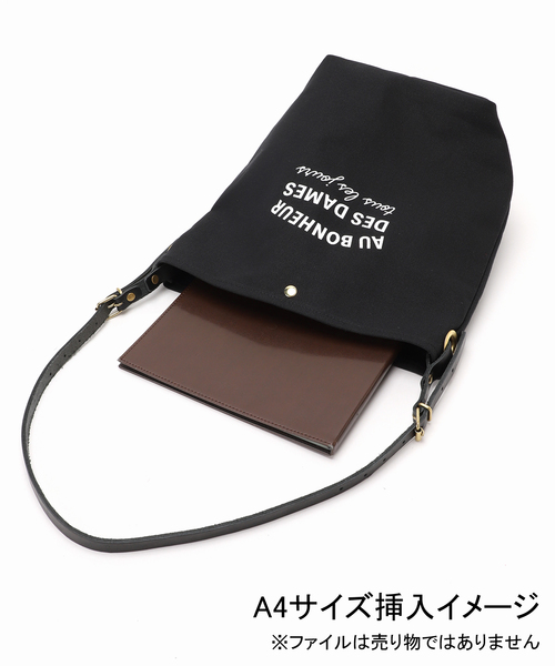 Spick & Span（スピックアンドスパン）の「Leminor/ルミノア 別注TOILE MARCHE（無地）（トートバッグ・レディース・アイボリー/ブラック・FREE）」の15枚目の写真