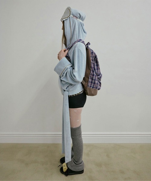 SCULPTOR（スカルプター）の「Plaid Backpack（バックパック/リュック・レディース・ネイビー/グリーン・FREE）」の4枚目の写真