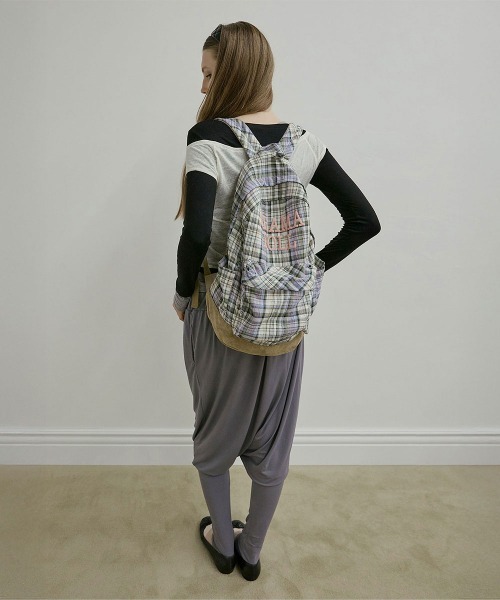 SCULPTOR（スカルプター）の「Plaid Backpack（バックパック/リュック・レディース・ネイビー/グリーン・FREE）」の8枚目の写真