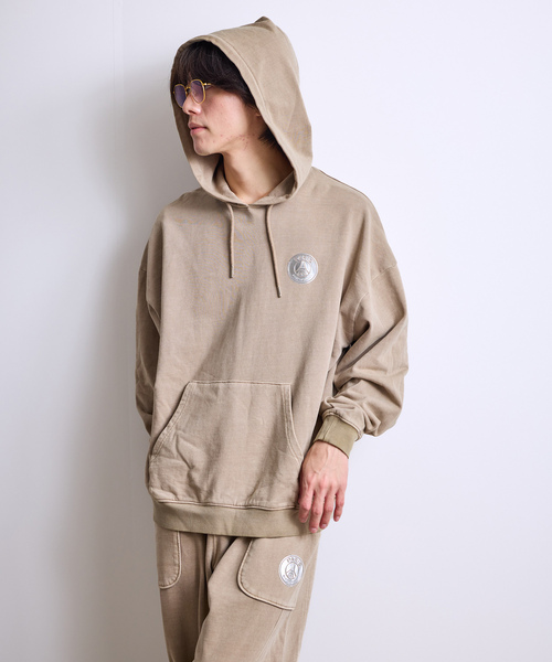 PARIS SAINT-GERMAIN(パリサンジェルマン)の「【Paris Saint-Germain / パリ・サン=ジェルマン】 JP Pigment Hoodie(パーカー・メンズ・ブルー系その他/ベージュ/ブラック・SMALL/X-LARGE/LARGE/MEDIUM)」の6枚目の写真