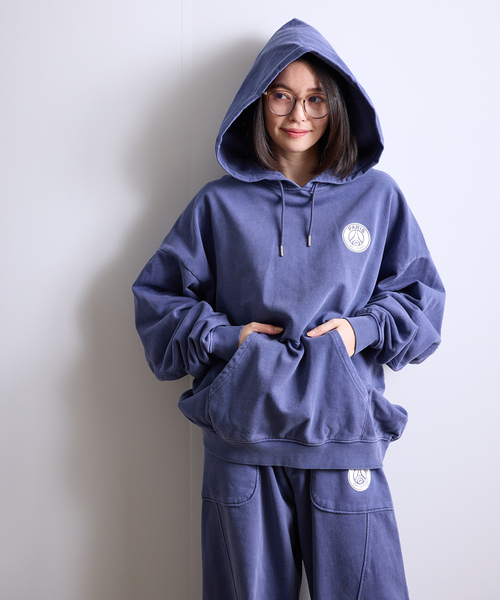 PARIS SAINT-GERMAIN(パリサンジェルマン)の「【Paris Saint-Germain / パリ・サン=ジェルマン】 JP Pigment Hoodie(パーカー・メンズ・ブルー系その他/ベージュ/ブラック・SMALL/X-LARGE/LARGE/MEDIUM)」の21枚目の写真