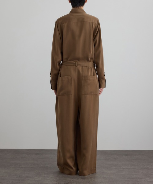 SALON adam et rope'（サロン アダム エ ロペ）の「フィブリルクロスオールインワン（つなぎ/オールインワン・レディース・ブラウン系その他2/ブラック・FREE）」の18枚目の写真