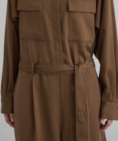 SALON adam et rope'（サロン アダム エ ロペ）の「フィブリルクロスオールインワン（つなぎ/オールインワン・レディース・ブラウン系その他2/ブラック・FREE）」の20枚目の写真