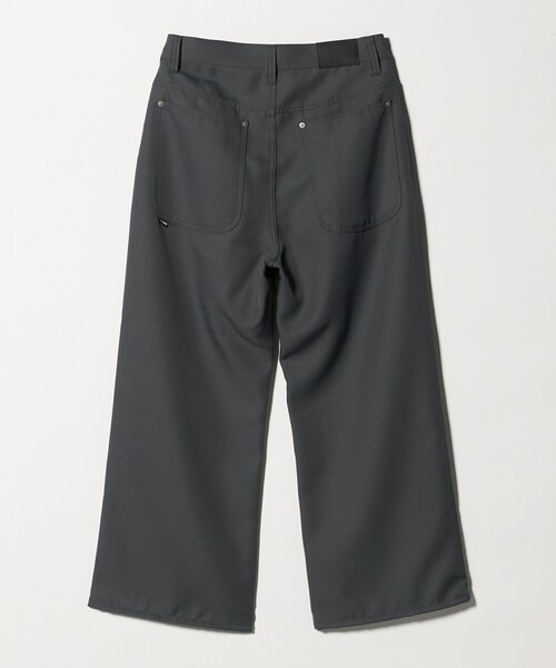 Jieda(ジエダ)の「<JIEDA>ワイド ワンタック ストレート パンツ(スラックス・メンズ・グレー系/ブラック・2/1)」の3枚目の写真