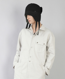 SAINTCREW（セントクルー）の「ロゴバックアンドフォースパディングトルーパーハットLBFP-1502ブラック（ハット）」