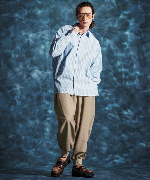 Jih Nunc(ジーヌンク)の「mp14509-ストレッチTRバルーンリブパンツ(JIH-R1151)(その他パンツ・メンズ・ベージュ/グレー系その他/ブラック・L/M/S)」の6枚目の写真