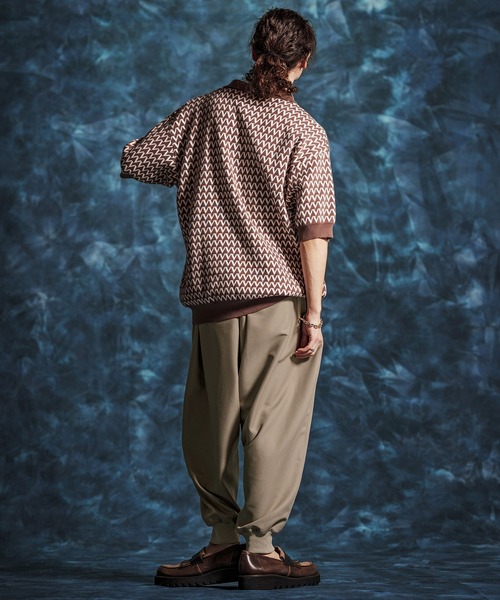 Jih Nunc(ジーヌンク)の「mp14509-ストレッチTRバルーンリブパンツ(JIH-R1151)(その他パンツ・メンズ・ベージュ/グレー系その他/ブラック・L/M/S)」の7枚目の写真