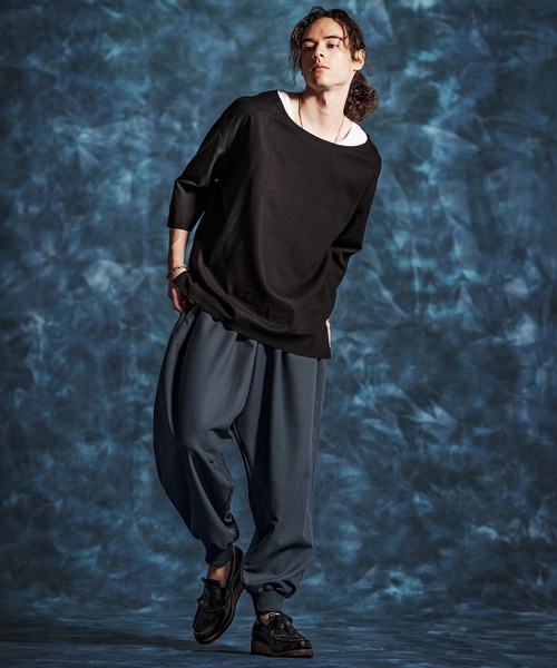 Jih Nunc(ジーヌンク)の「mp14509-ストレッチTRバルーンリブパンツ(JIH-R1151)(その他パンツ・メンズ・ベージュ/グレー系その他/ブラック・L/M/S)」の11枚目の写真