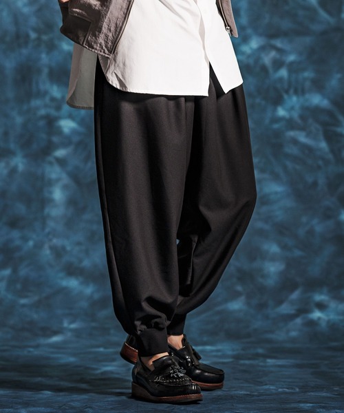 Jih Nunc(ジーヌンク)の「mp14509-ストレッチTRバルーンリブパンツ(JIH-R1151)(その他パンツ・メンズ・ベージュ/グレー系その他/ブラック・L/M/S)」の14枚目の写真