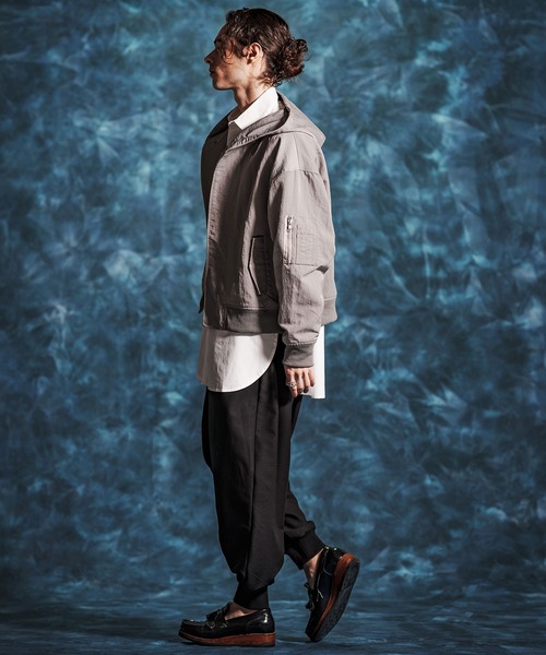 Jih Nunc(ジーヌンク)の「mp14509-ストレッチTRバルーンリブパンツ(JIH-R1151)(その他パンツ・メンズ・ベージュ/グレー系その他/ブラック・L/M/S)」の19枚目の写真