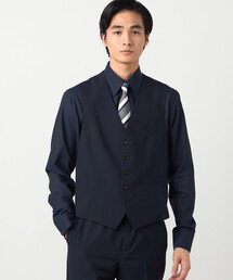 COMME CA ISM | 【セットアップ対応】ポリエステル ウール トロピカル ベスト(スーツベスト)