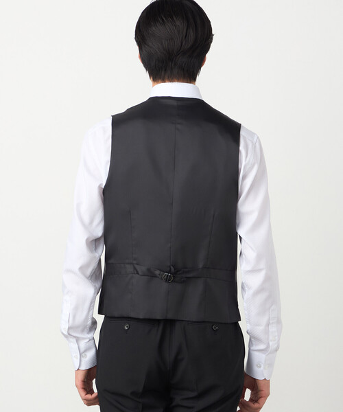 COMME CA ISM（コムサイズム）の「【セットアップ対応】ポリエステル ウール トロピカル ベスト（スーツベスト・メンズ・ネイビー/ブラック・SMALL/MEDIUM/LARGE/X-LARGE）」の17枚目の写真