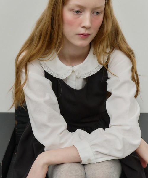 GIUNON（ジウノン）の「round collar frill shirt / ラウンドカラーフリルシャツ（シャツ/ブラウス・レディース・ホワイト・FREE）」の14枚目の写真