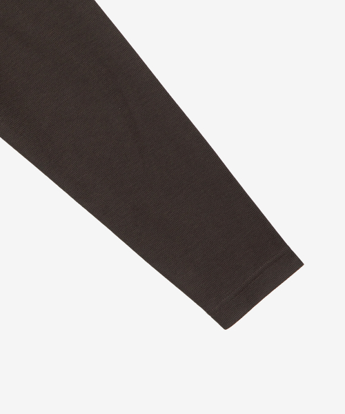 BASIC HOUSE(ベーシックハウス)の「ニットライクラウンドネック長袖TシャツブラウンLZTS6105(Tシャツ/カットソー・メンズ・ブラウン・FREE)」の17枚目の写真