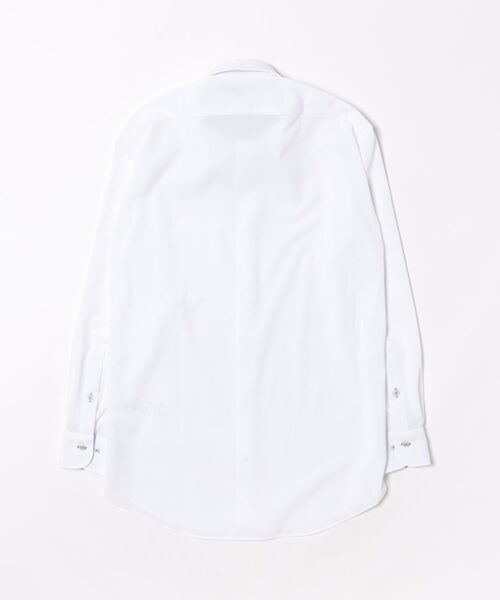 m.f.editorial（エムエフエディトリアル）の「ワイシャツ メンズ ストレッチ 吸水速乾 ノンアイロン ボタンダウン 長袖 ビジネス ドレス NEWスタンダードフィット（ビジネスシャツ・メンズ・ホワイト・首回り43cm-裄丈86cm/首回り45cm-裄丈86cm/首回り37cm-裄丈80cm/首回り39cm-裄丈80cm/首回り39cm-裄丈84cm/首回り41cm-裄丈82cm/首回り41cm-裄丈86cm/首回り43cm-裄丈82cm）」の3枚目の写真
