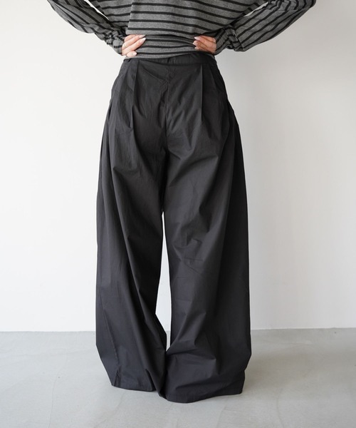 SANSeLF（サンセルフ）の「【SANSeLF】フロントリボンタックパンツ saw25a080（その他パンツ・レディース・カーキ/ブラック・FREE）」の12枚目の写真