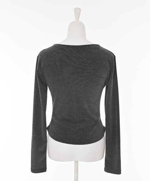 Narcissus（ナルシス）の「フリルカーディガン（カーディガン/ボレロ・レディース・ブラック/グレー・FREE）」の9枚目の写真